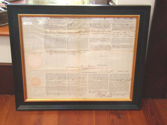 A Four Language Mediteranean Ship's Passport signed by President James Madison on June 10, 1809 — image 7